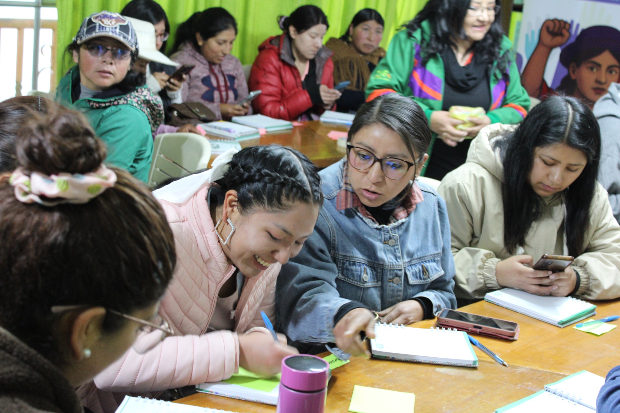 Mujeres jóvenes en un proceso de formación